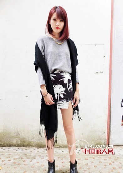 女士围巾搭配 针织衫+围巾经典演绎