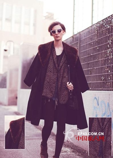 大气皮草披肩围巾搭配  傲人大牌欧美风