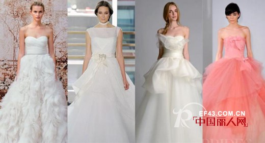 2014纽约婚纱周 解读秋冬季婚纱趋势