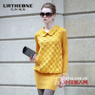 告别死板 长款毛衫内搭入冬秀身材