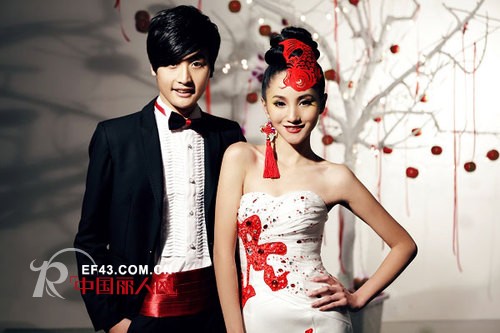 中国风创意婚纱照图片
