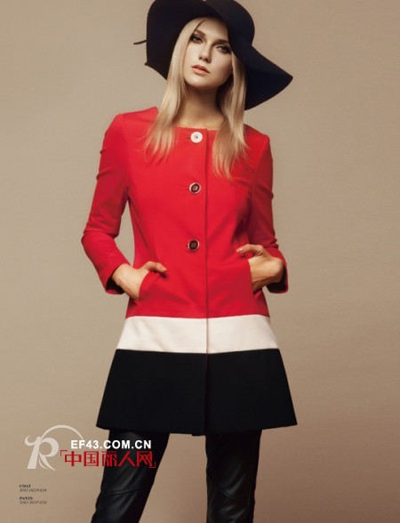 大胆拼接色 玩出个性时尚LOOK