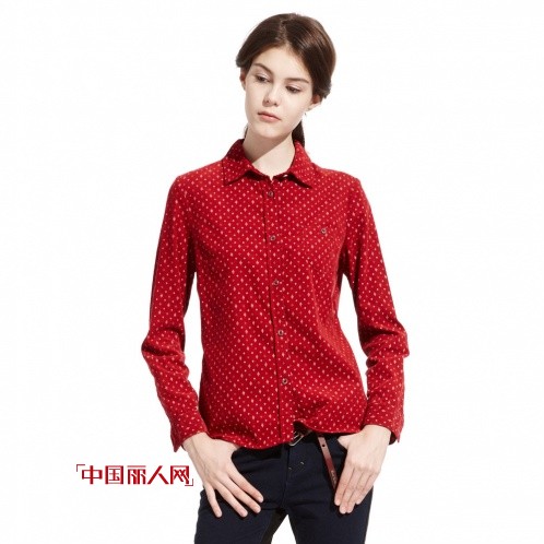 美邦女装灯芯绒衬衫  百搭单品热销进行时