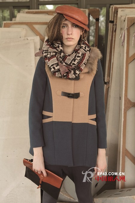 哪个品牌的毛呢大衣好看 拼接款毛呢外套