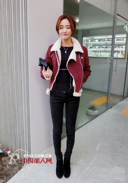 韩版服装怎么搭配好看 呢子翻领外套款式搭配