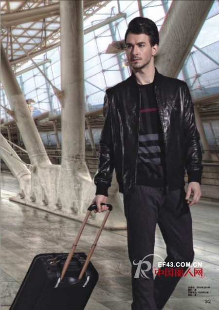 变身型男 一件皮夹克就可以轻松搞定