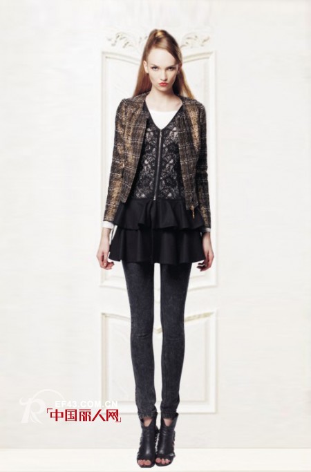 2014春夏女装流行趋势  黑金组合持续走红