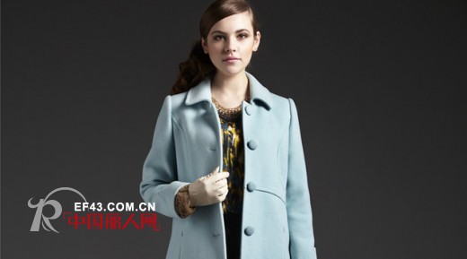 JZ玖姿2013冬装最新款图片 冬日里的湖水蓝