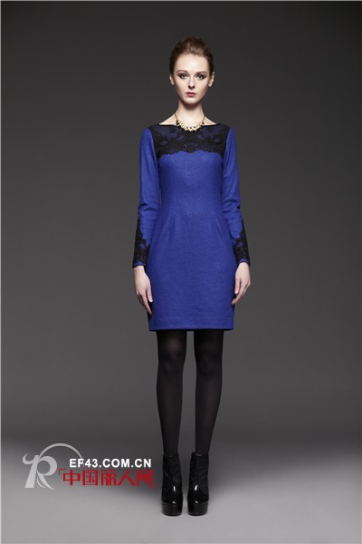 JZ玖姿2013冬装最新款图片 冬日里的湖水蓝