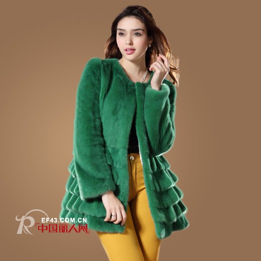 时尚女装搭配 皮草大衣巧搭法