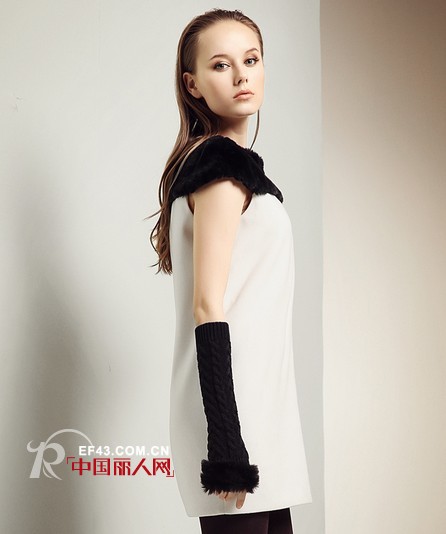 毛呢连衣裙冬装新款 时尚百搭必备