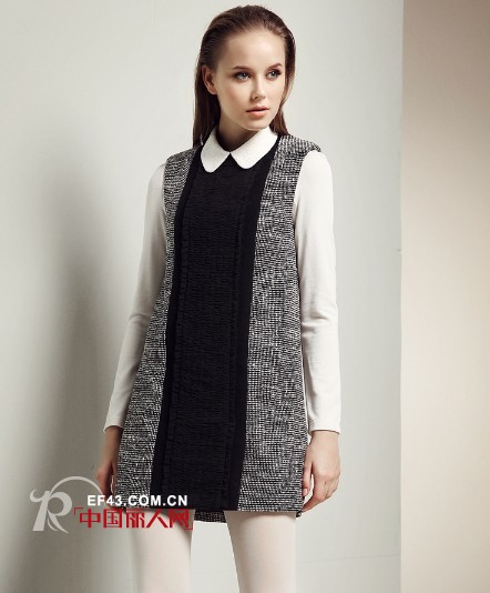 毛呢连衣裙冬装新款 时尚百搭必备