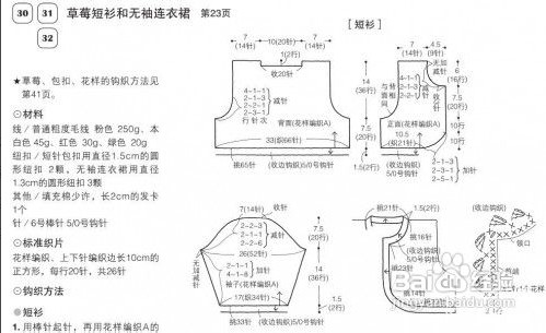 手工编织公主针织裙的方法