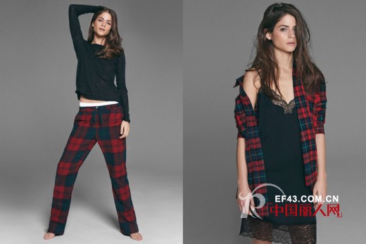 Oysho 2013冬季“法兰绒乐章”家居女装系列广告大片