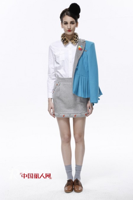 秋冬糖果色小西装 乖乖女的甜美西装搭配