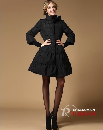 中长款羽绒服以及PU皮外套显瘦搭配法