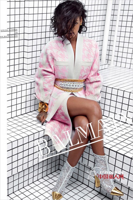 Rihanna 为Balmain拍摄2014春季广告曝光