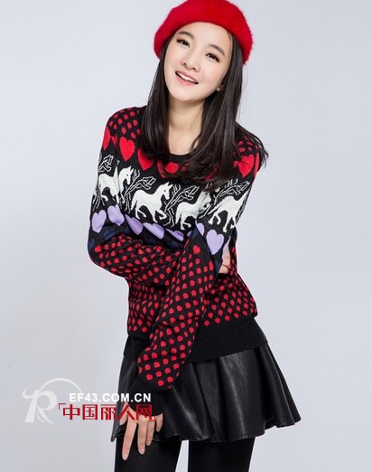 马年吉祥物卡通小马 潮流图案装饰