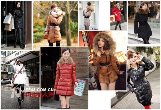 冬季羽绒服巧搭  拒绝臃肿“胖妞”