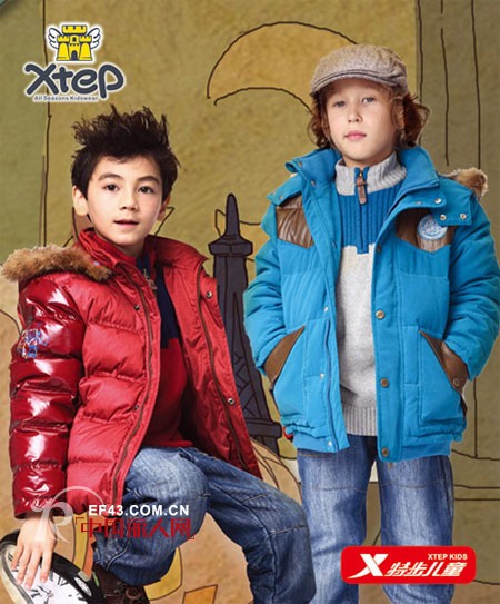孩子的冬装去哪儿买 特步就是不一样