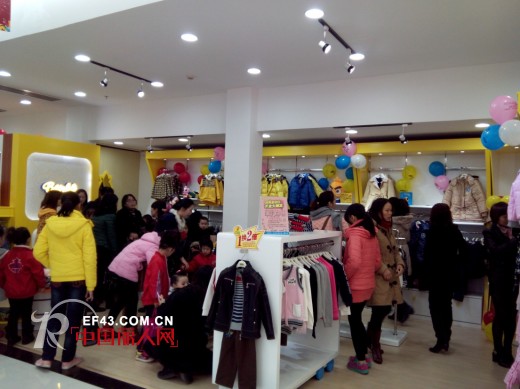 广东河源缤果童装新店开业,首日业绩轻松突破三万