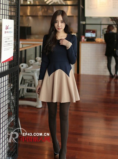 韩版连衣裙搭配 打底连衣裙款式搭配