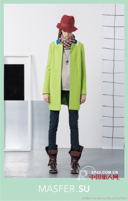 Masfer SU冬装新款大衣 混搭女王爱出“色”
