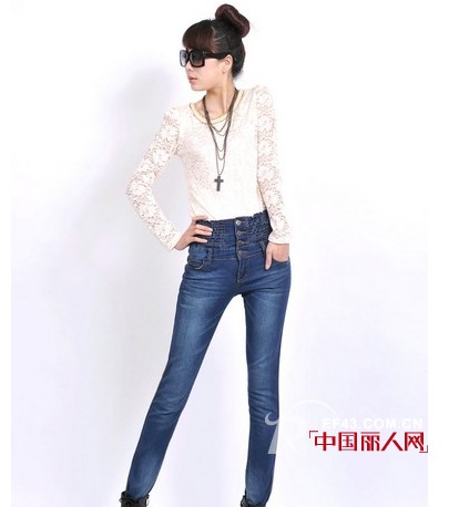 立体剪裁弹力打底裤   时尚搭配