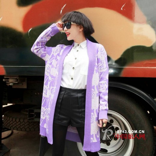 时尚女装搭配 潮流开衫魅力迎春