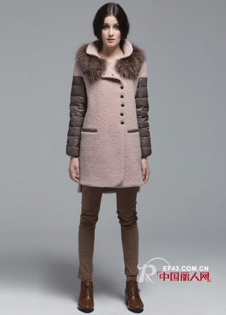 混搭时尚拼创意 羊绒羽绒的跨界组合