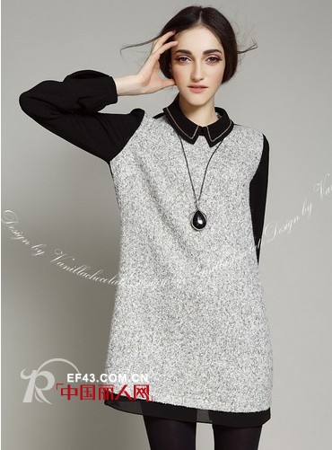 长款修身羊毛大衣 毛呢衬衫搭配