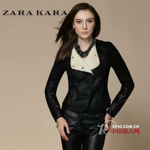 如何塑造优雅女人?黑色皮革修身显瘦