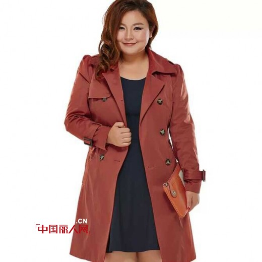 显瘦长款风衣搭配 胖女孩冬季修身法宝