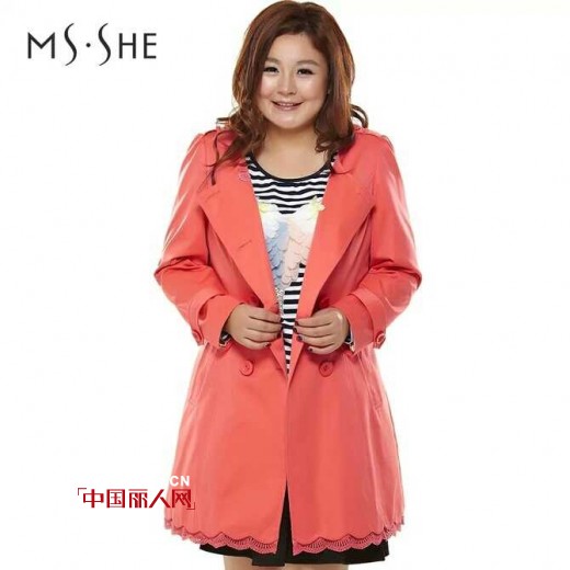 显瘦长款风衣搭配 胖女孩冬季修身法宝