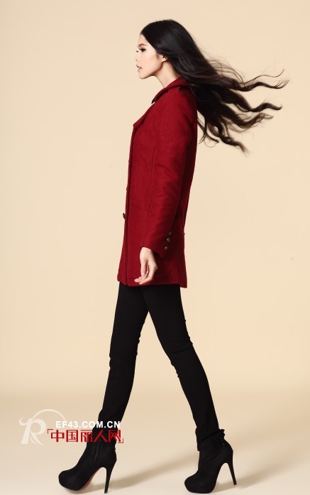 茜诗迪女装冬季欧美风大衣,打造气质女王