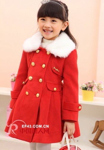珍妮.贝尔女童装冬季大衣 打造甜美可爱的小公主