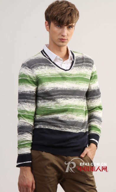 马克华菲男装春款 凌乱针织衫穿出潮流朋克味