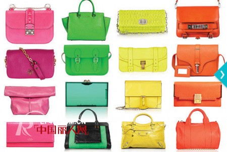 最潮范儿荧光手袋  亮闪春夏街头