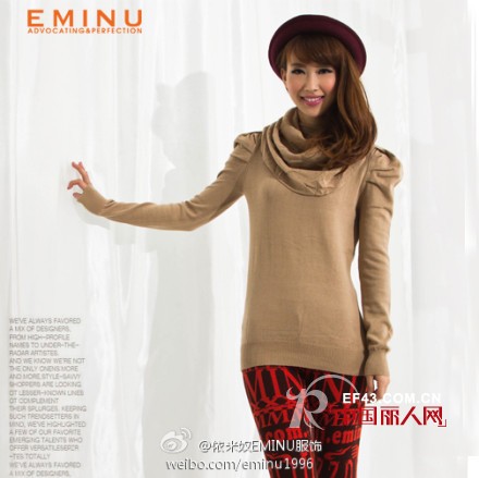 依米奴时尚休闲毛衣单品  轻松应对多变天