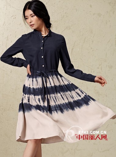 所然绒雪纺连衣裙系列  享受惬意生活