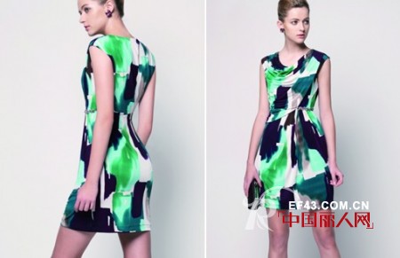 玖姿时尚女装2013年春夏精美修身连衣裙系列