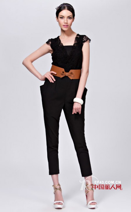 Vero Moda女装2013春夏新款 利落连体裤穿出率性自由风