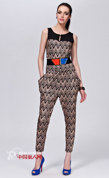 Vero Moda女装2013春夏新款 利落连体裤穿出率性自由风