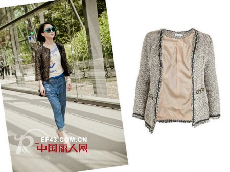 “春捂”必不可少单品——优雅粗呢外套大搜罗