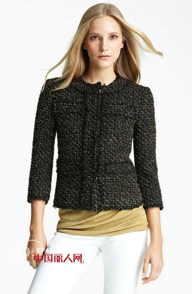 “春捂”必不可少单品——优雅粗呢外套大搜罗