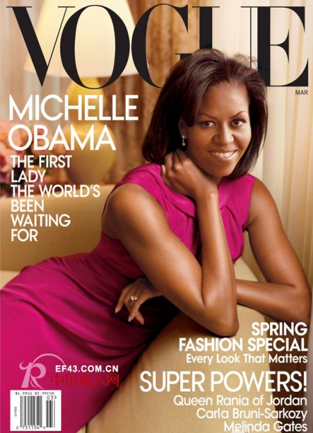 米歇尔奥巴马再登《VOGUE》 雍容典雅尽显第一夫人之态