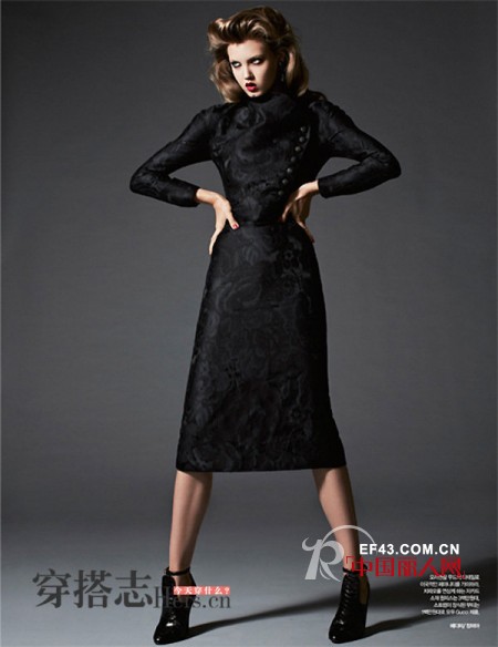 小猪脸超模GUCCI奢华大片 雍容典雅哥特风十足