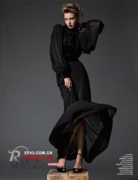 小猪脸超模GUCCI奢华大片 雍容典雅哥特风十足