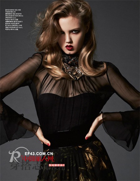 小猪脸超模GUCCI奢华大片 雍容典雅哥特风十足