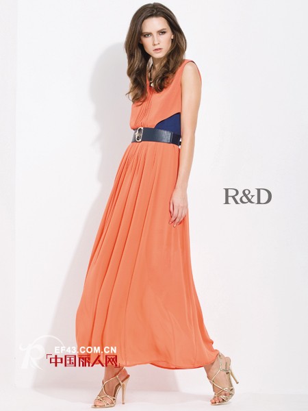 R&D女装2013新品 飘逸长裙弥漫动人气质